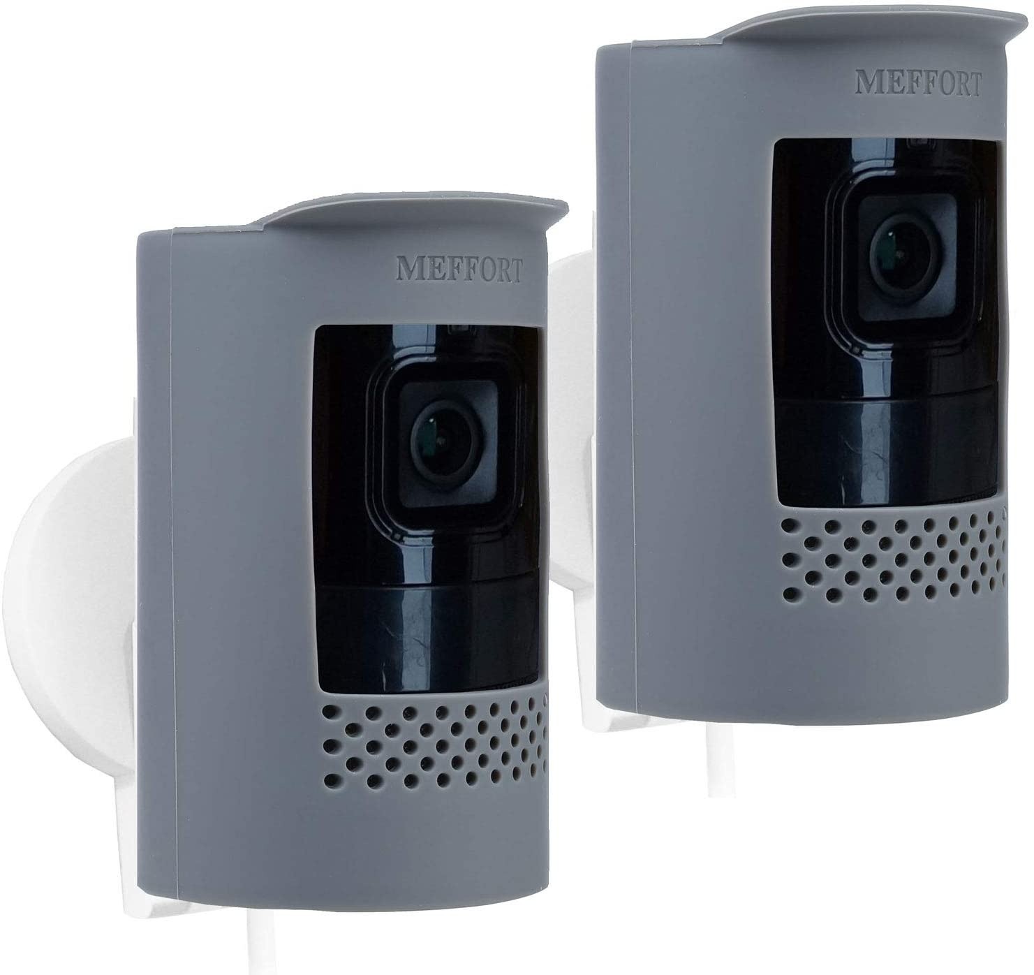 Silicone Skin Case Cover Sun Glare, UV & Weather Protection Skins Compatible for Ring Stick Up Camera Wired (2nd Generation) - Black (1 Pack)