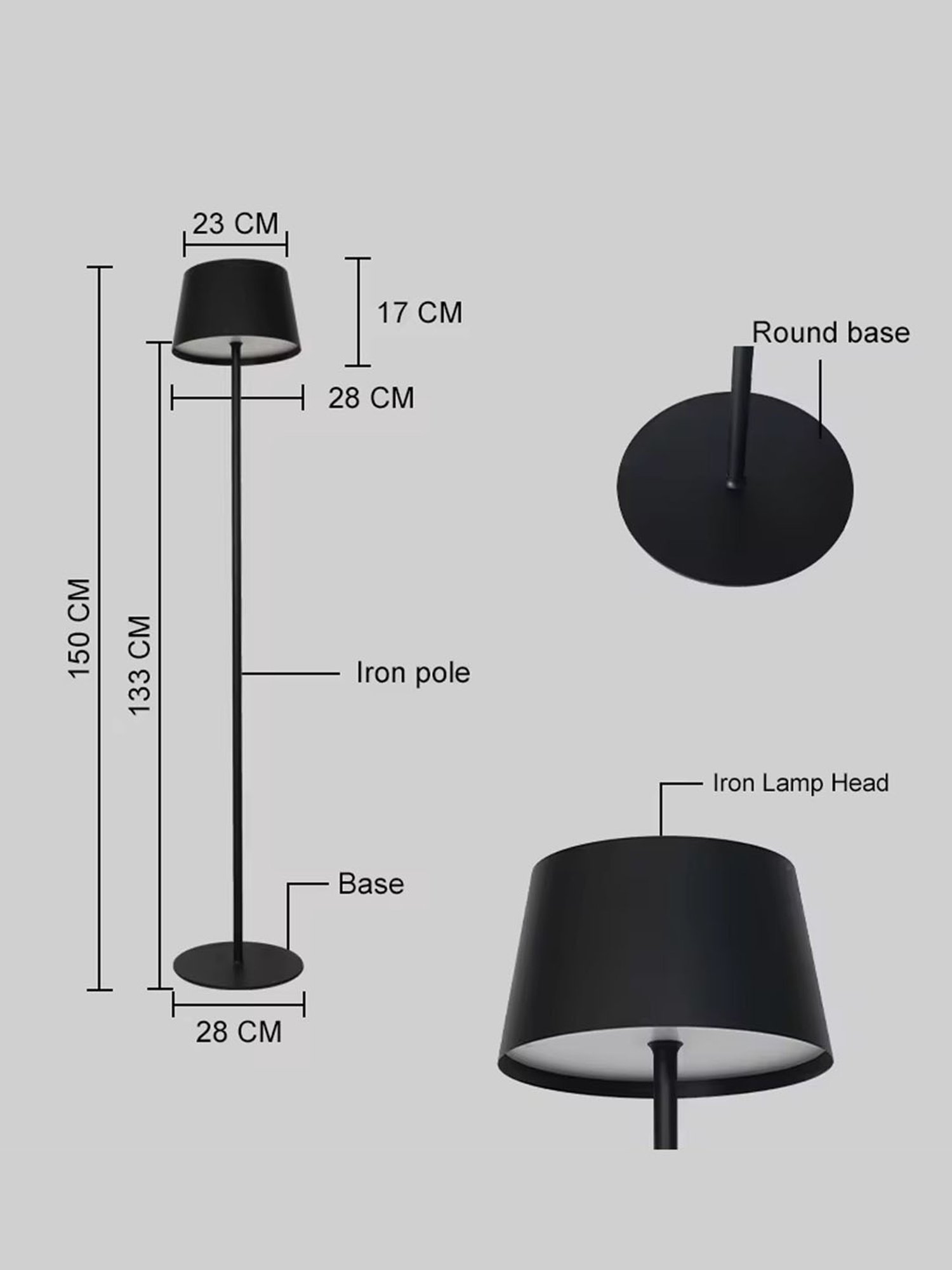 The Artment Black Plastic Abstract Lamp