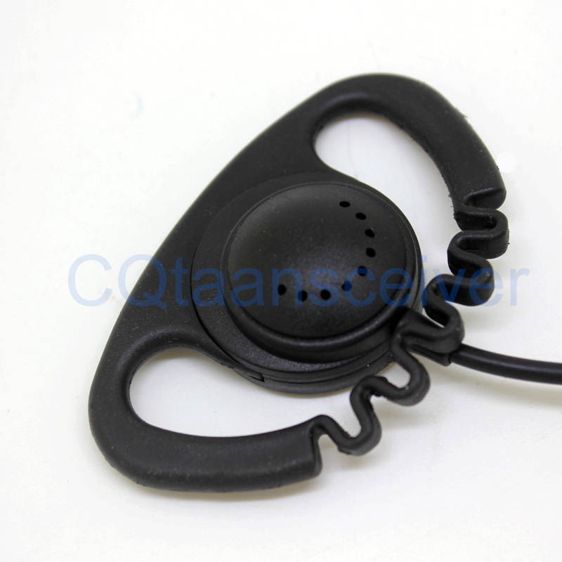 Zigzag D Shape Earhook Earpiece Mic Headphone for Kenwood Portable Radio KPG27D KPG29D KPG48D KPG49 KPG55D KPG56D KPG62D KPG66D KPG69D KPG70D KPG74D