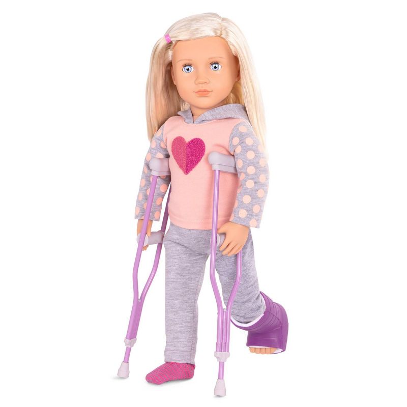 Our Generation 18" Doll with Wheelchair - Martha & Heals on Wheels Bundle