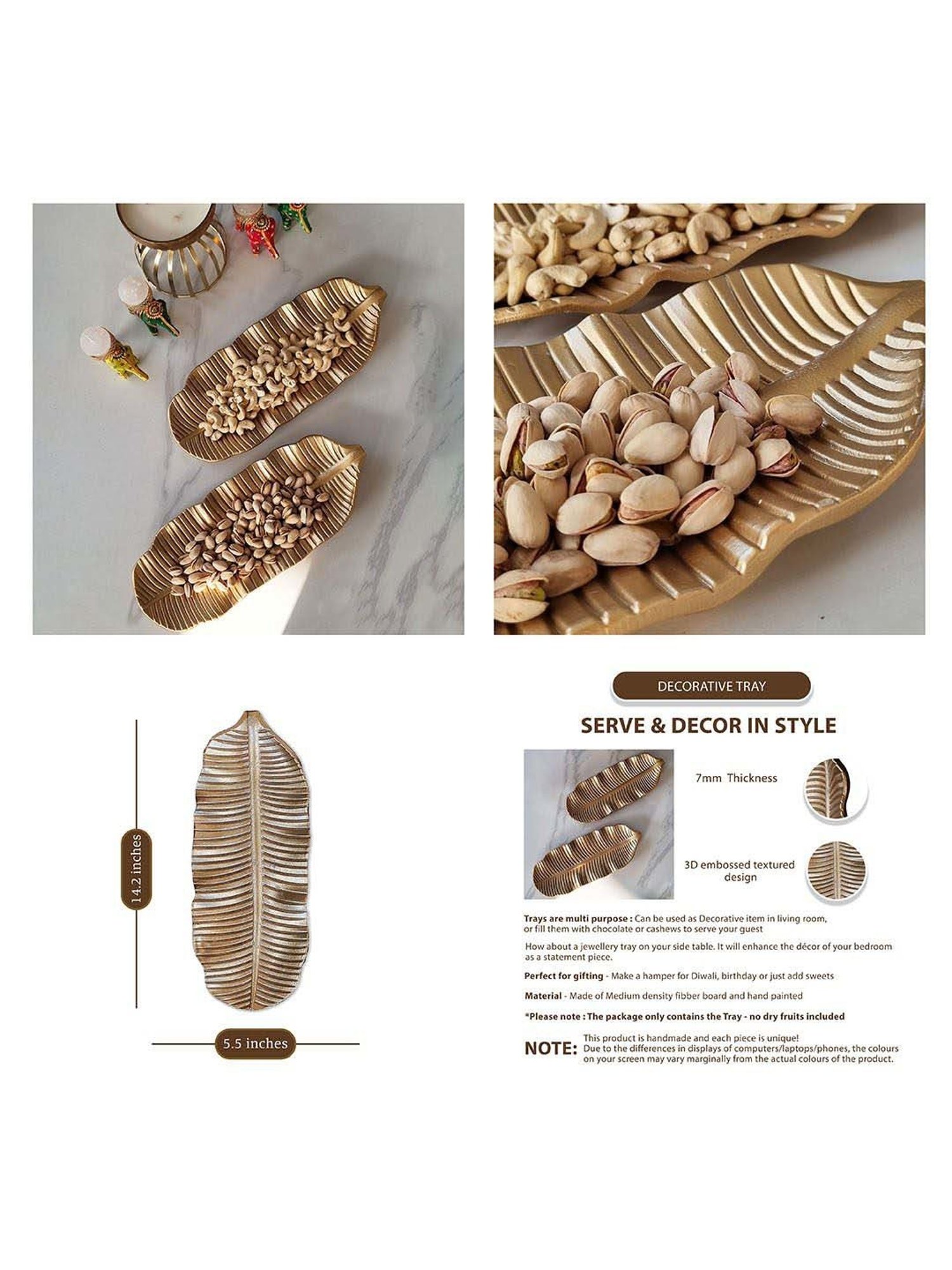 Gibson Home 18" x 24" Ceramic Gracious Rectangular Serving Platter