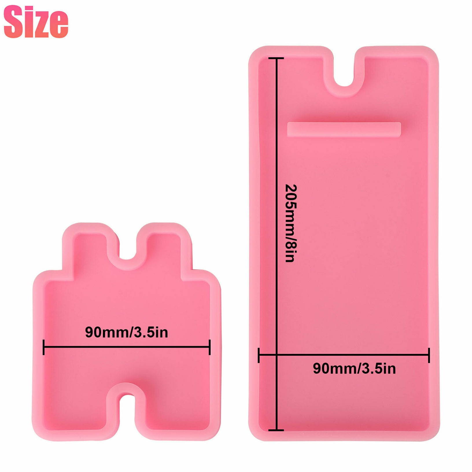 Silicone DIY Mobile Phone Stand Resin Mold Casting Epoxy Mould Craft Holder Tool