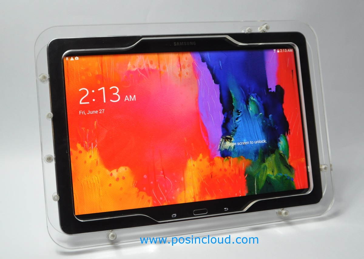 Samsung Galaxy Tab Pro 12.2 & Note Pro 12.2 Black Acrylic Desktop Stand for Store Display, Show Display, Kiosk, POS