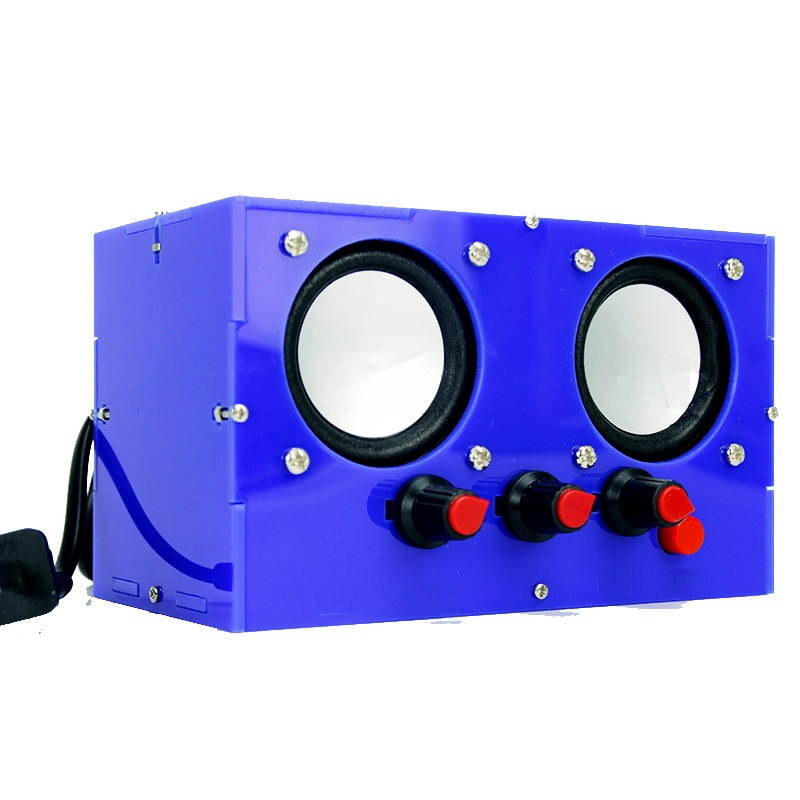 WangDaTao XMYD-001 220V 2x3W Small Power Amplifier Audio DIY Production Parts TDA2030A Active Audio DIY Electronic Kit-Transparent