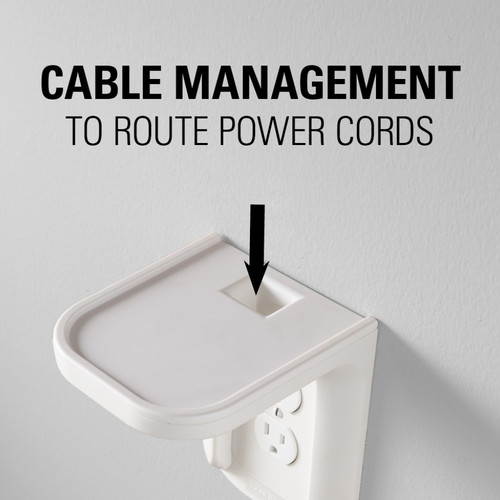 SANUS WSOS1-W1 Sonos / One / PLAY 1 and Boost Outlet Shelf White