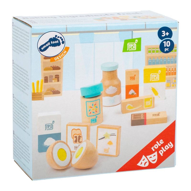 Small Foot Wooden Toys Baking Ingredients Playset