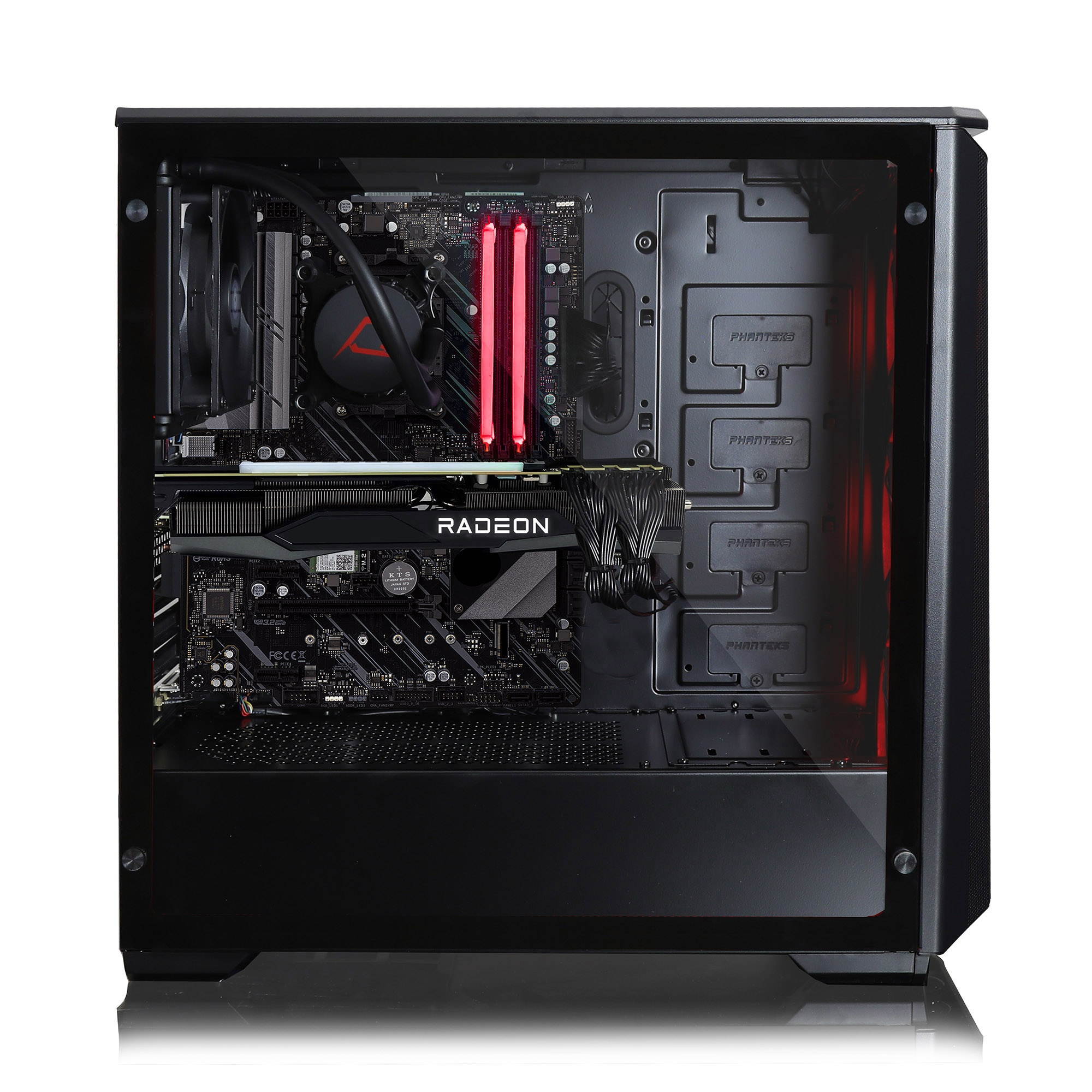 CLX SET VR-Ready Gaming Desktop - Liquid Cooled AMD Ryzen 7 5800X 3.8GHz 8-Core Processor, 32GB DDR4 Memory, Radeon RX 6900 XT 16GB GDDR6 Graphics, 960GB SSD, 4TB HDD, WiFi, Windows 10 Home 64-bit