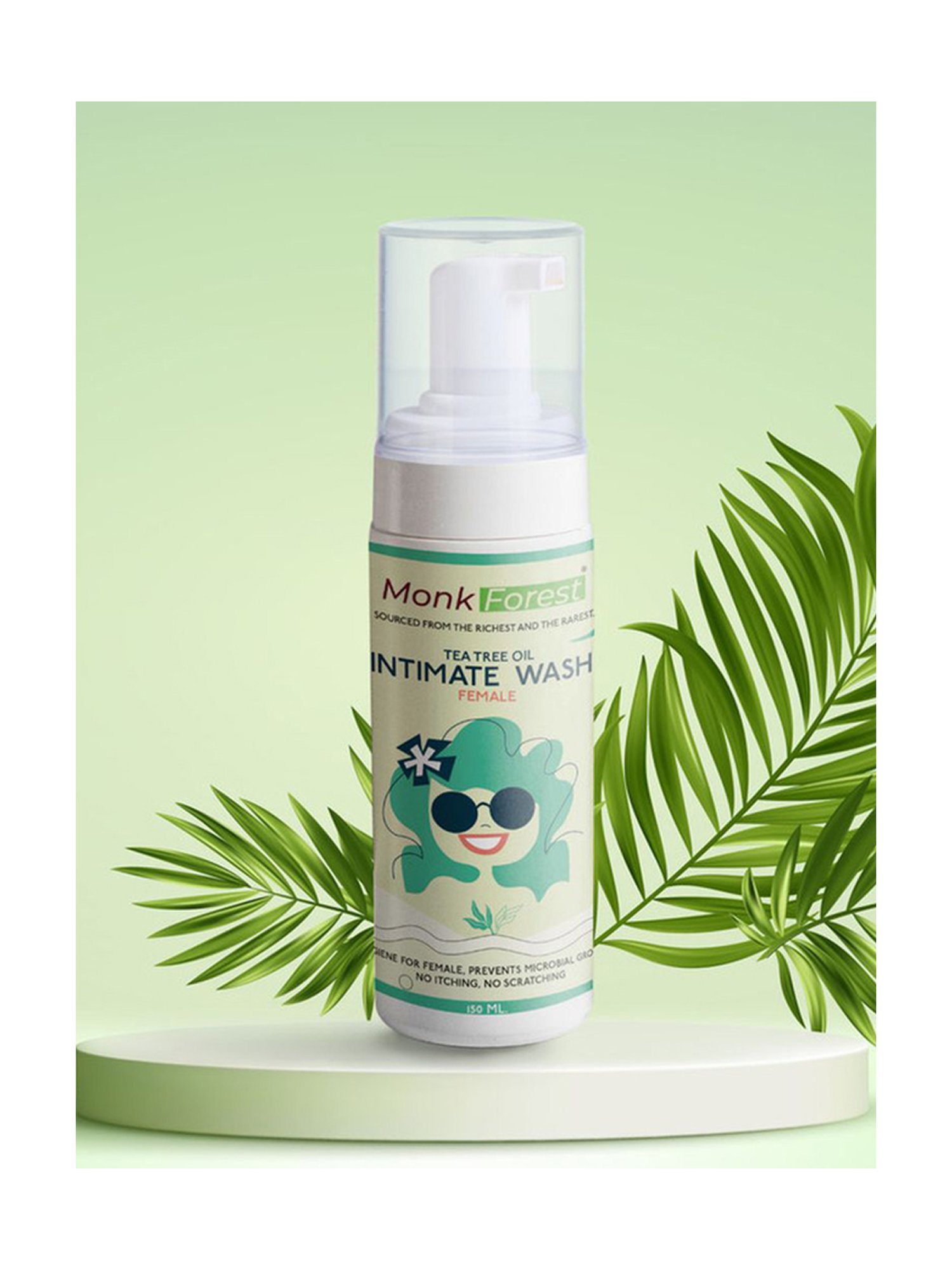 Monk Forest Foaming Intimate Wash for Women with Tea Tree Oil - 150 ml