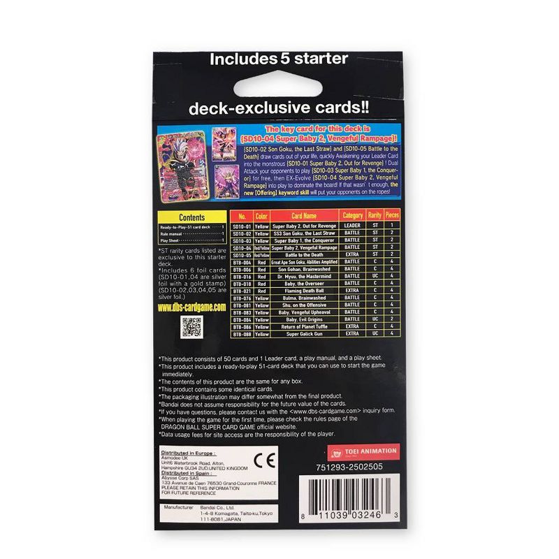 Dragon Ball Super Trading Card Game Starter Deck Series 10