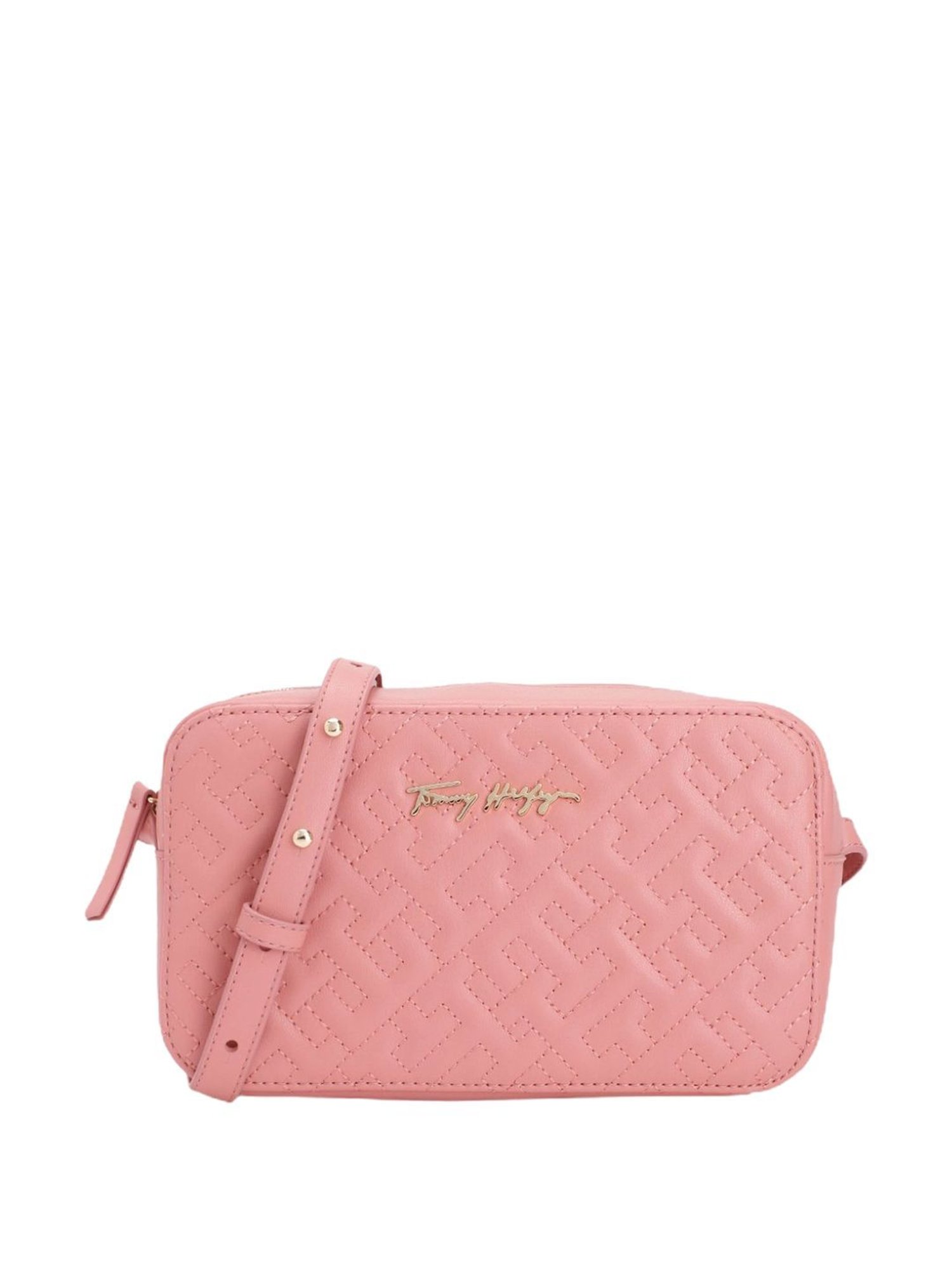 TOMMY HILFIGER Teaberry Blossom Latam Quilted Medium Cross Body Bag