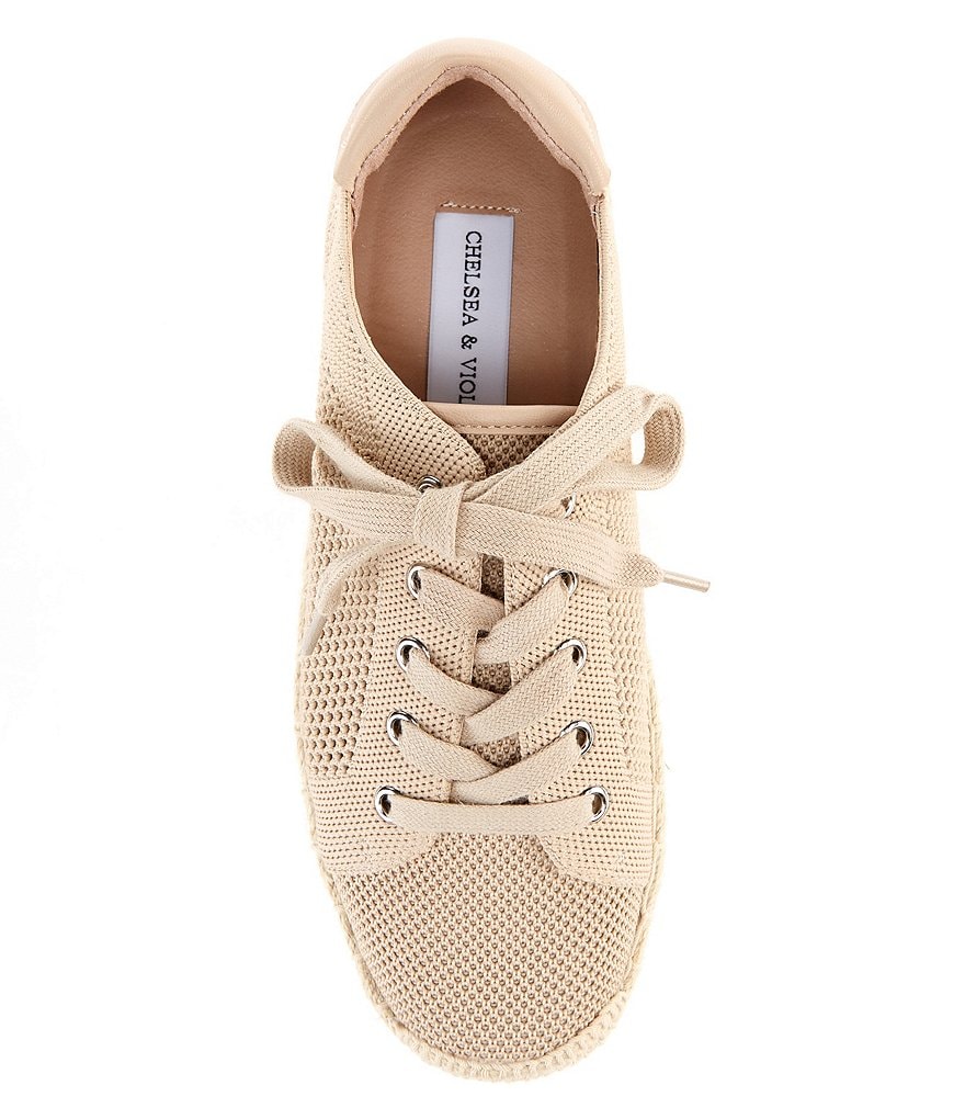 Chelsea & Violet Vltna Lace-Up Flatform Espadrille Sneakers
