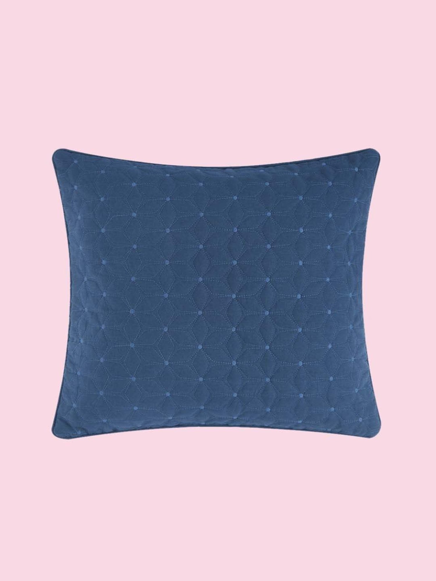 Living Scapes by Pantaloons Indigo Cotton Cushion Cover