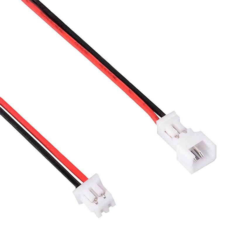 Pairs JST 125mm 2 Pin Micro Male Female Connector Plug 80mm Wires Cables
