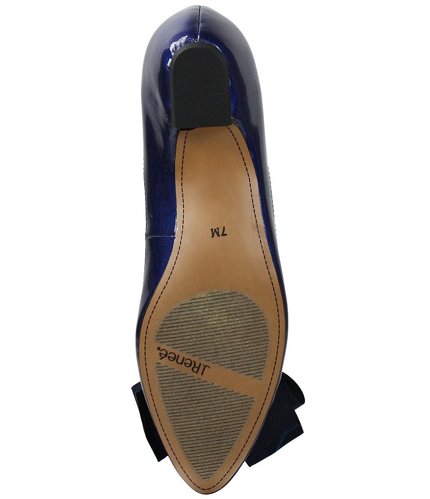 Trotters Kari Pearlized Leather Block-Heel Pumps