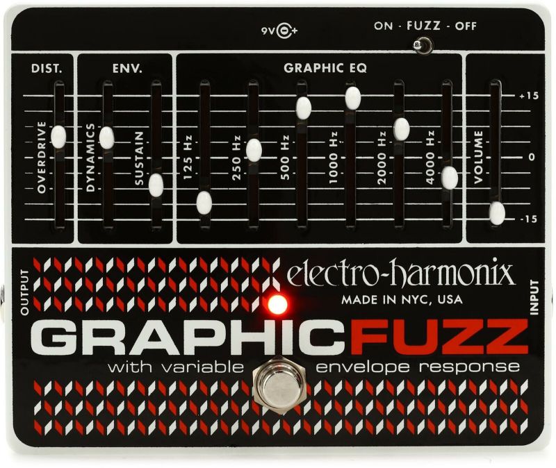 Electro-Harmonix Graphic Fuzz EQ/Distortion/Sustainer Pedal