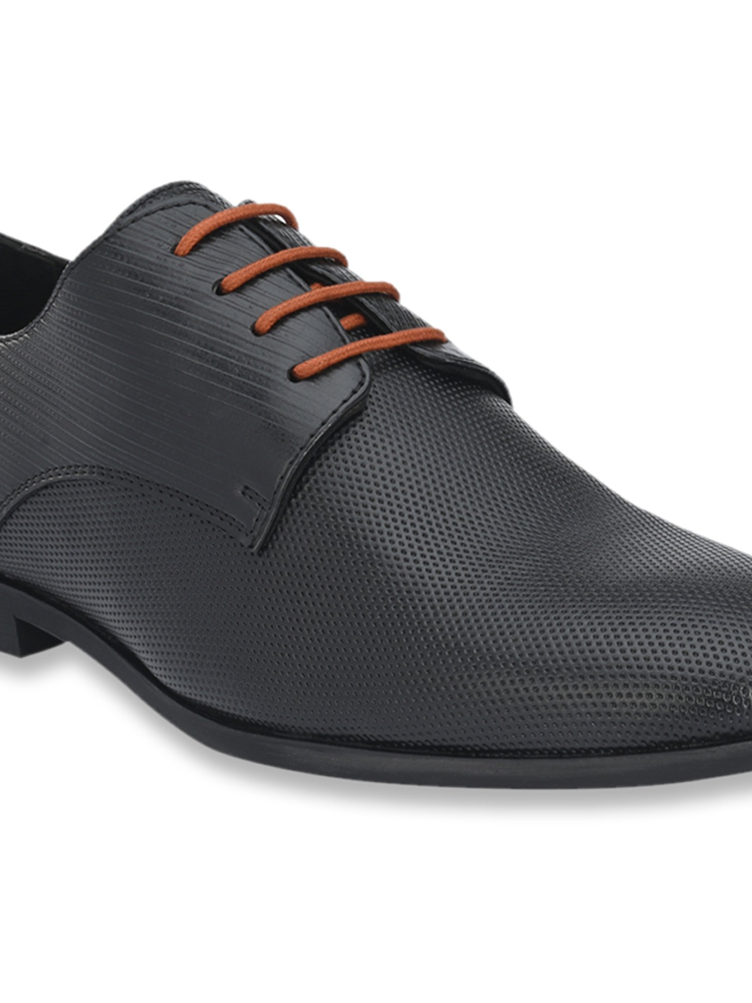 Delize Men's Black Derby Shoes