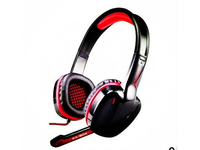 Original SADES SA-904 computer pro gaming headset 7.1 Channel Surround Sound PC Usb game headphone+mic