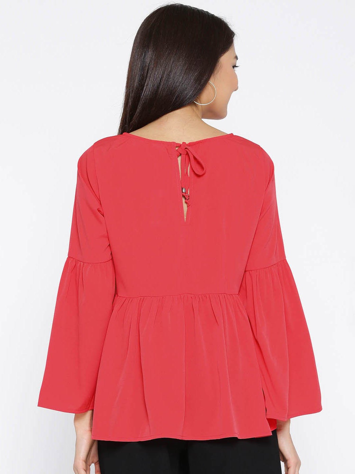 Sera Red Regular Fit Top