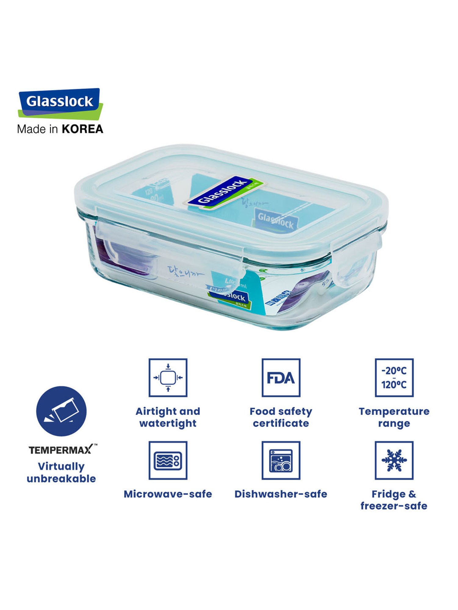 Glasslock Transparent Glass 490 ml Jars and Container