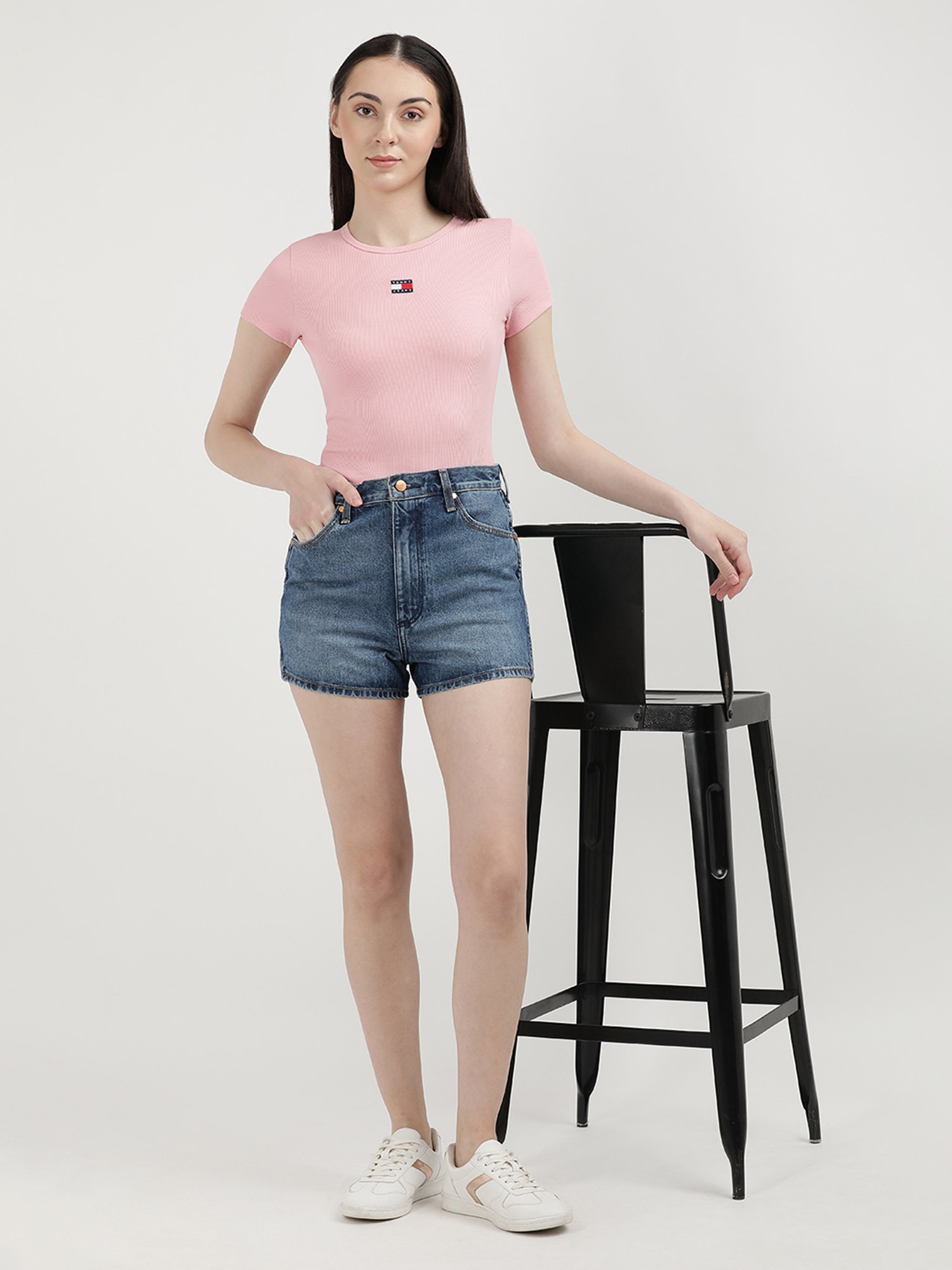 TOMMY HILFIGER Light Pink Slim Fit T-Shirt