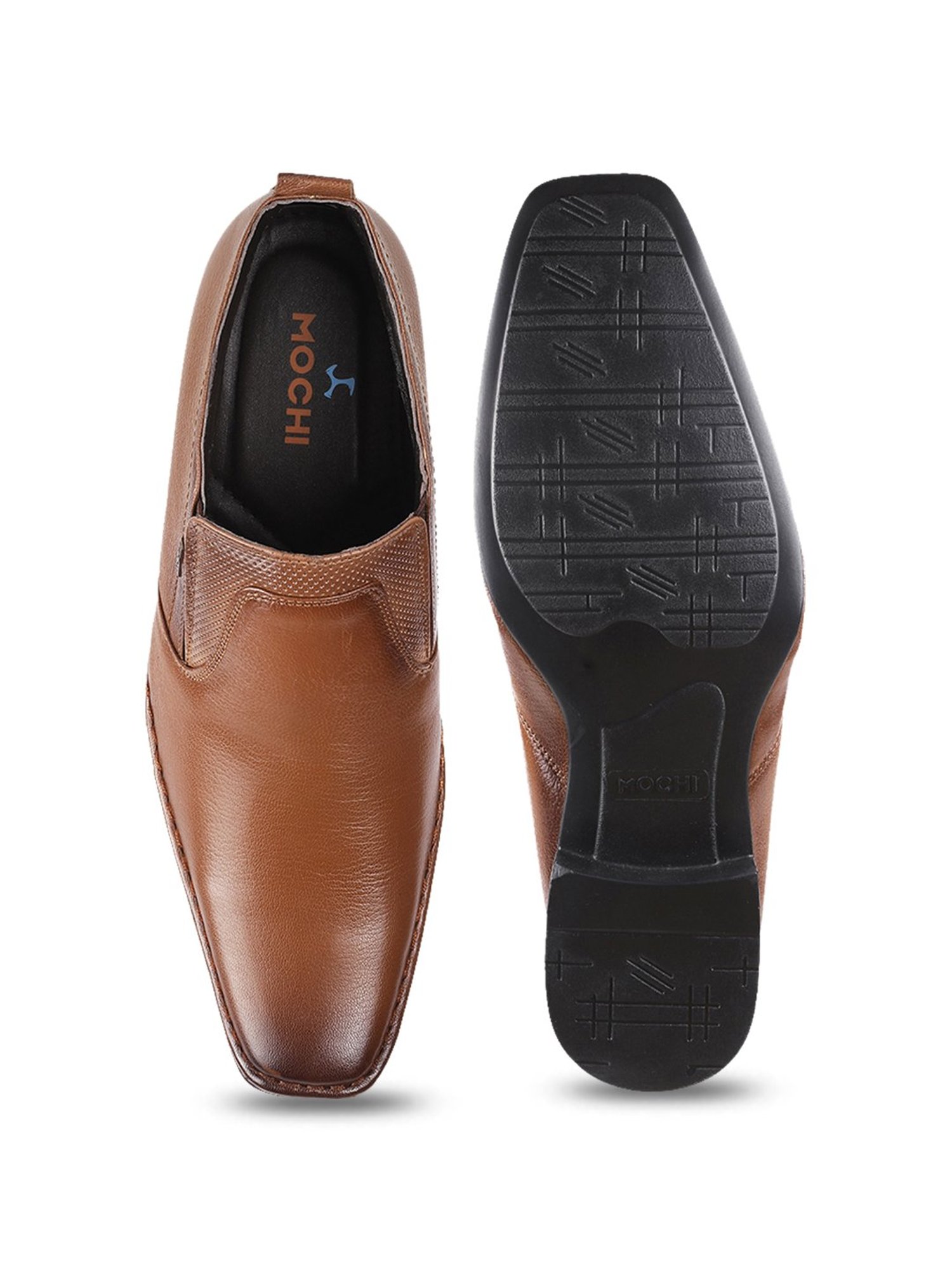 Mochi Men's Tan Formal Boots