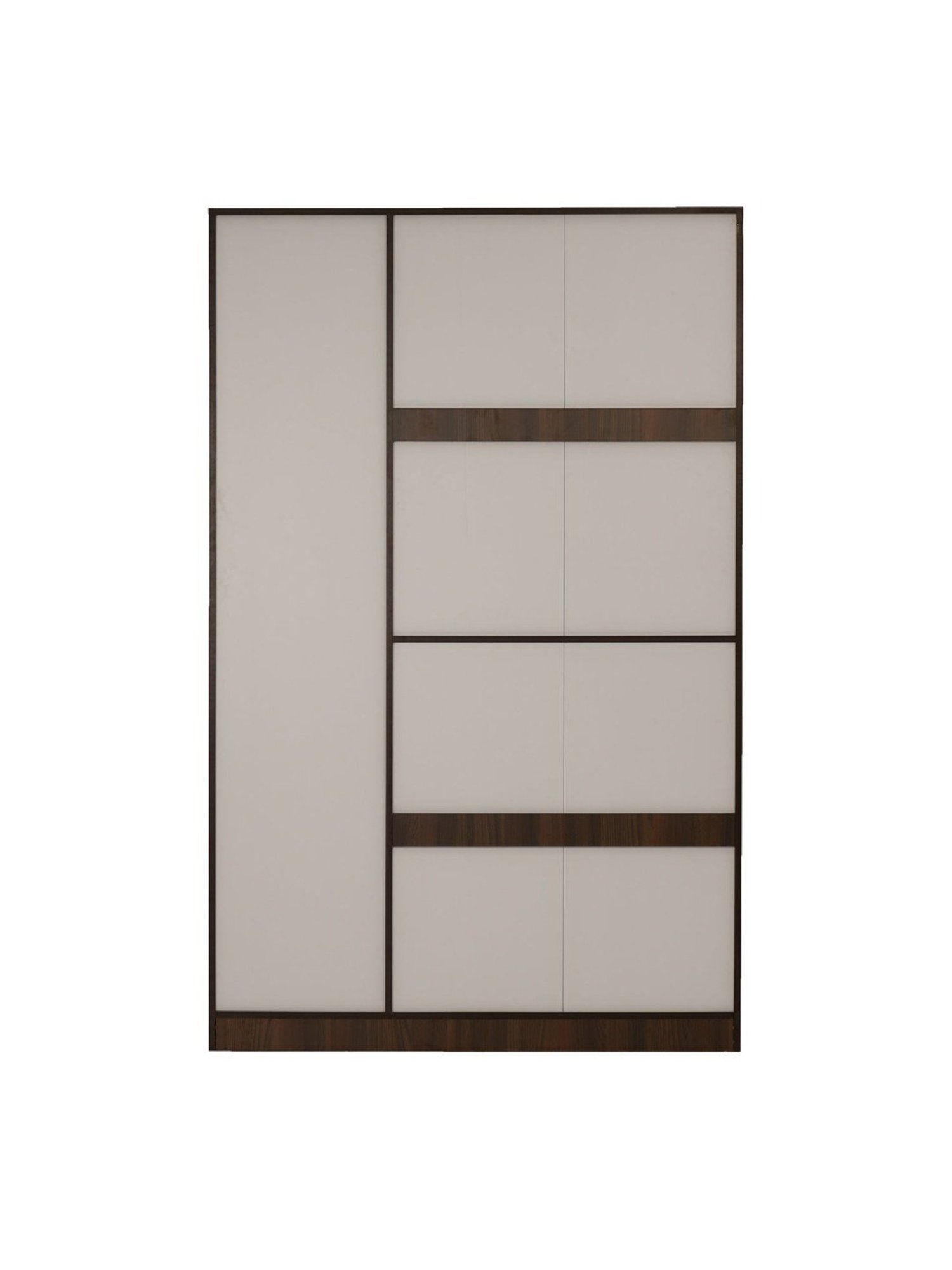 Godrej Interio Ewa Brown Engineered Wood 4 Door Wardrobe