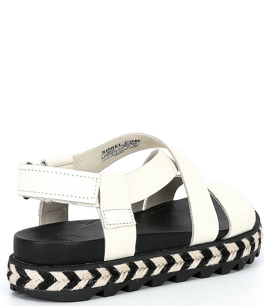 Sorel Roaming Leather Criss Cross Sandals