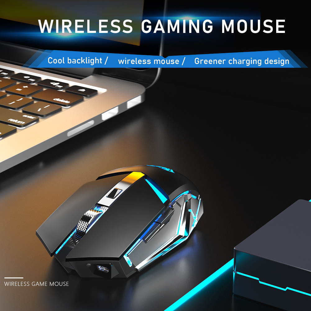 AULA SC400 Rechargeable 2.4G Wireless Gaming Mouse Cool Backlight and Greener charging design for laptop computer