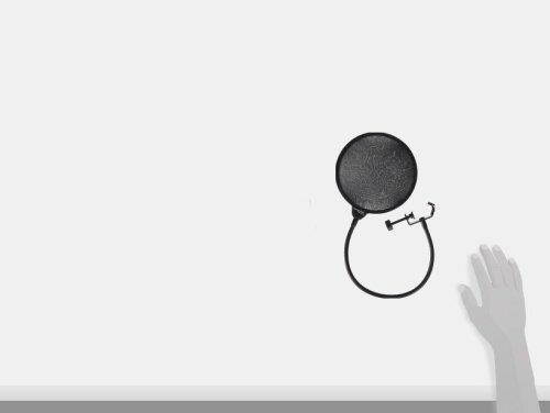 Dragonpad USA 6" Microphone Studio Pop Filter with Clamp - Black