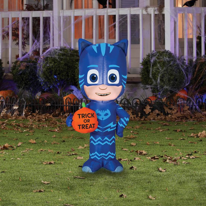 Pj Masks Airblown Catboy Trick or Treat Inflatable Holiday Decorations