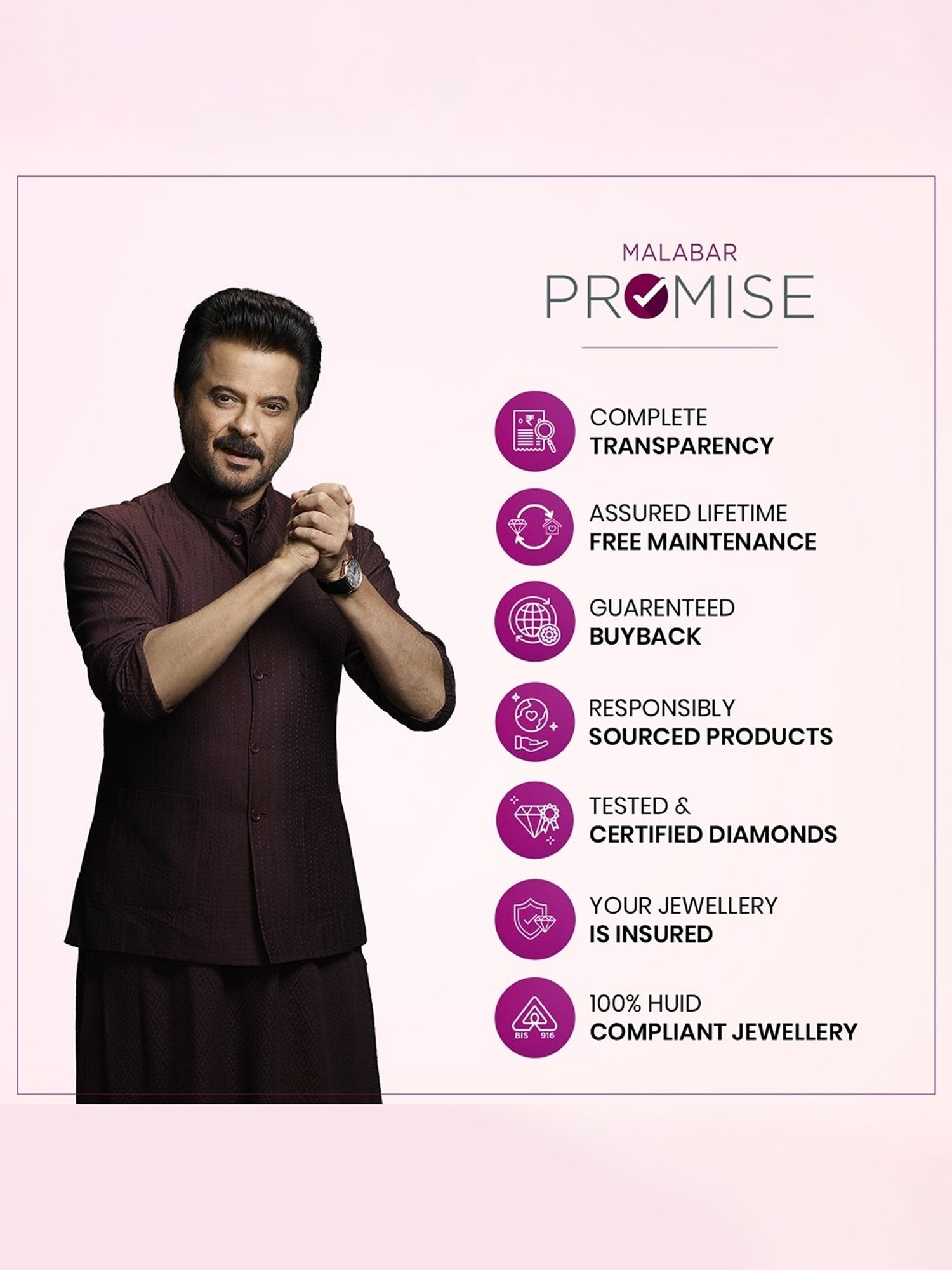 Malabar Gold & Diamonds  18k Rose Gold Necklace for Women