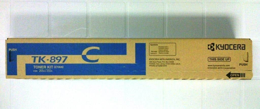Kyocera Genuine Mita Toner Cartridge, 6000 Page-Yield, Cyan TK897C