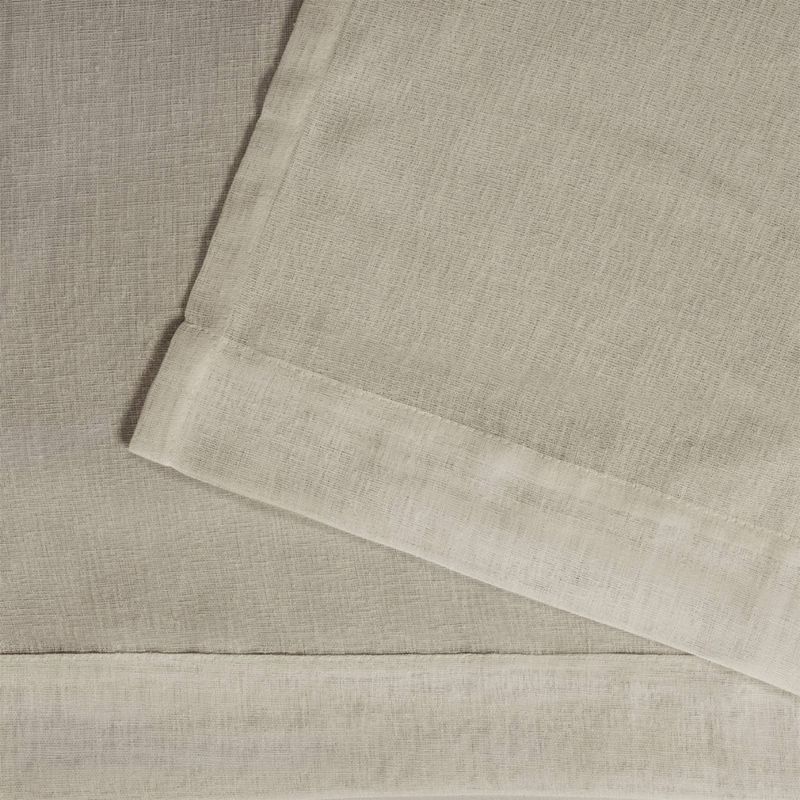 84"x54" Belgian Sheer Curtain Panel Gray - Exclusive Home