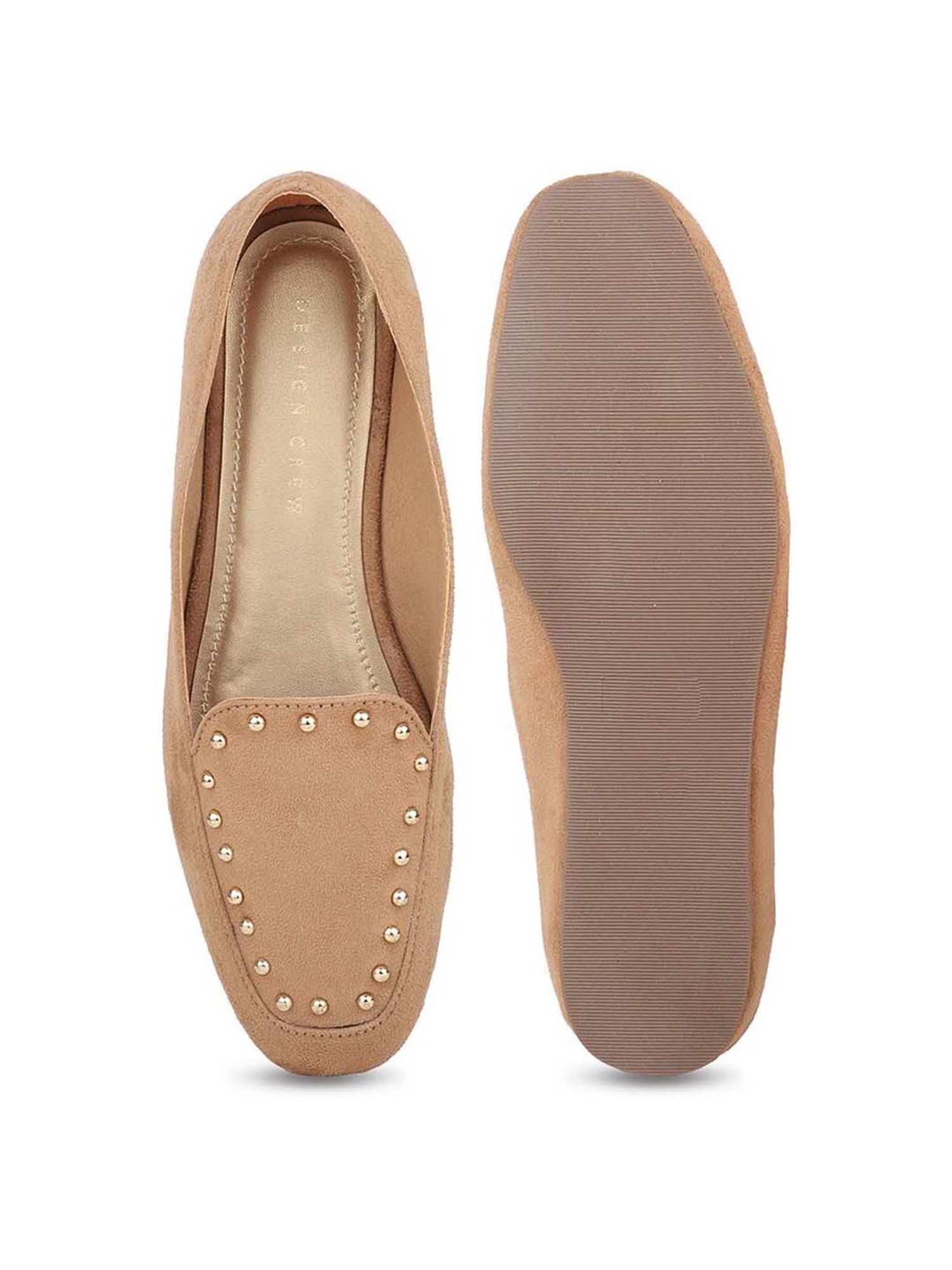 Design Crew Women's Beige Casual Loafers
