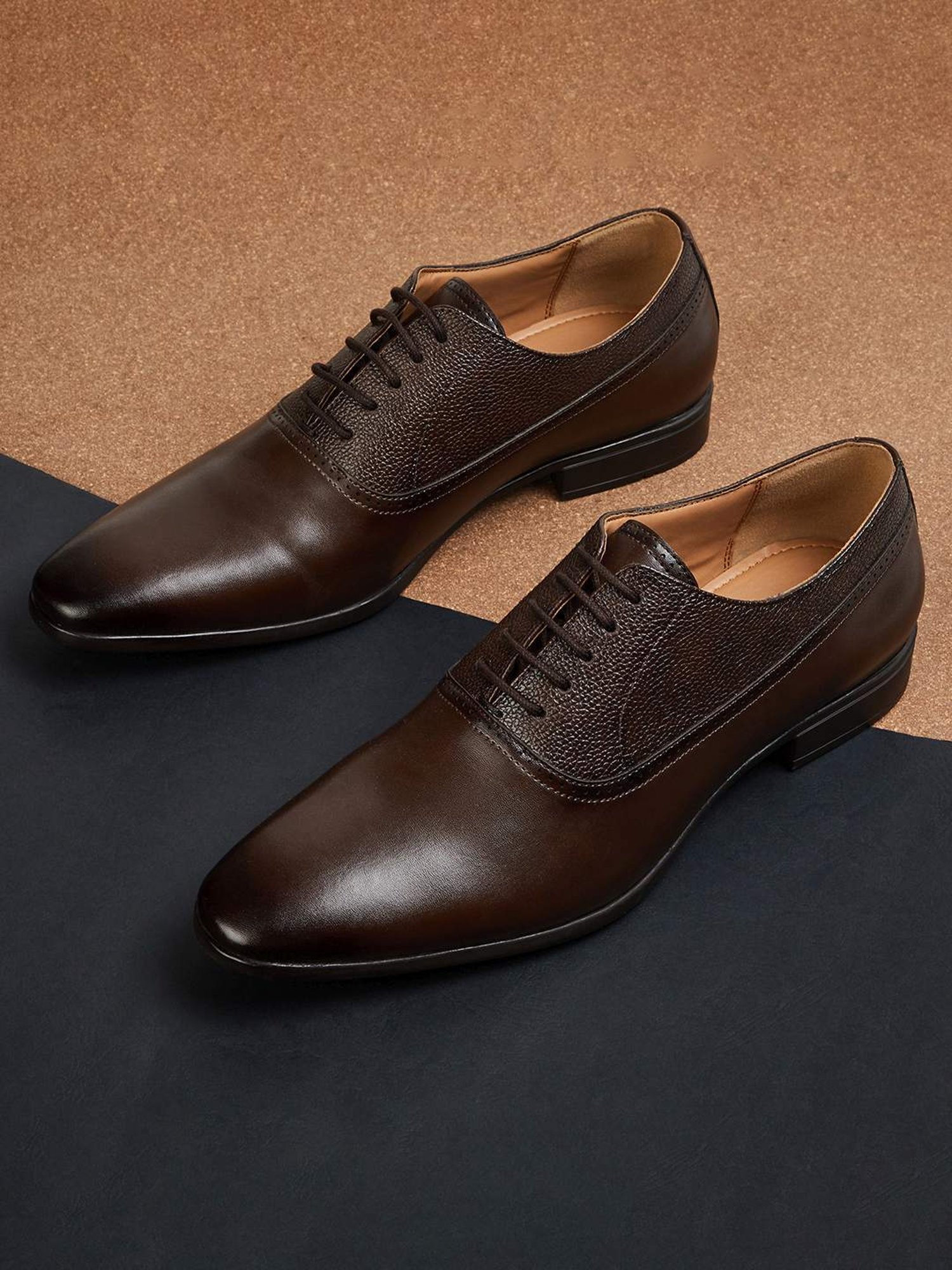 Code by Lifestyle Men's Brown Oxford Shoes