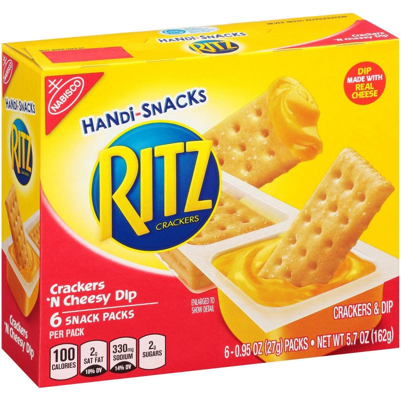 Handi-Snacks Ritz Crackers 'N Cheese Dip - 6ct/0.95oz
