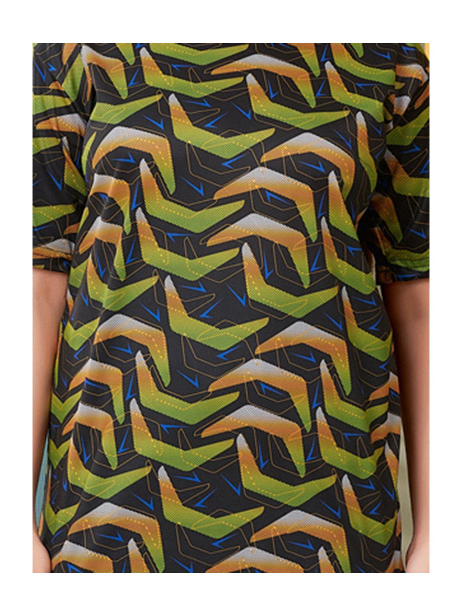 Aarika Kids Green & Black Printed Top with Pants