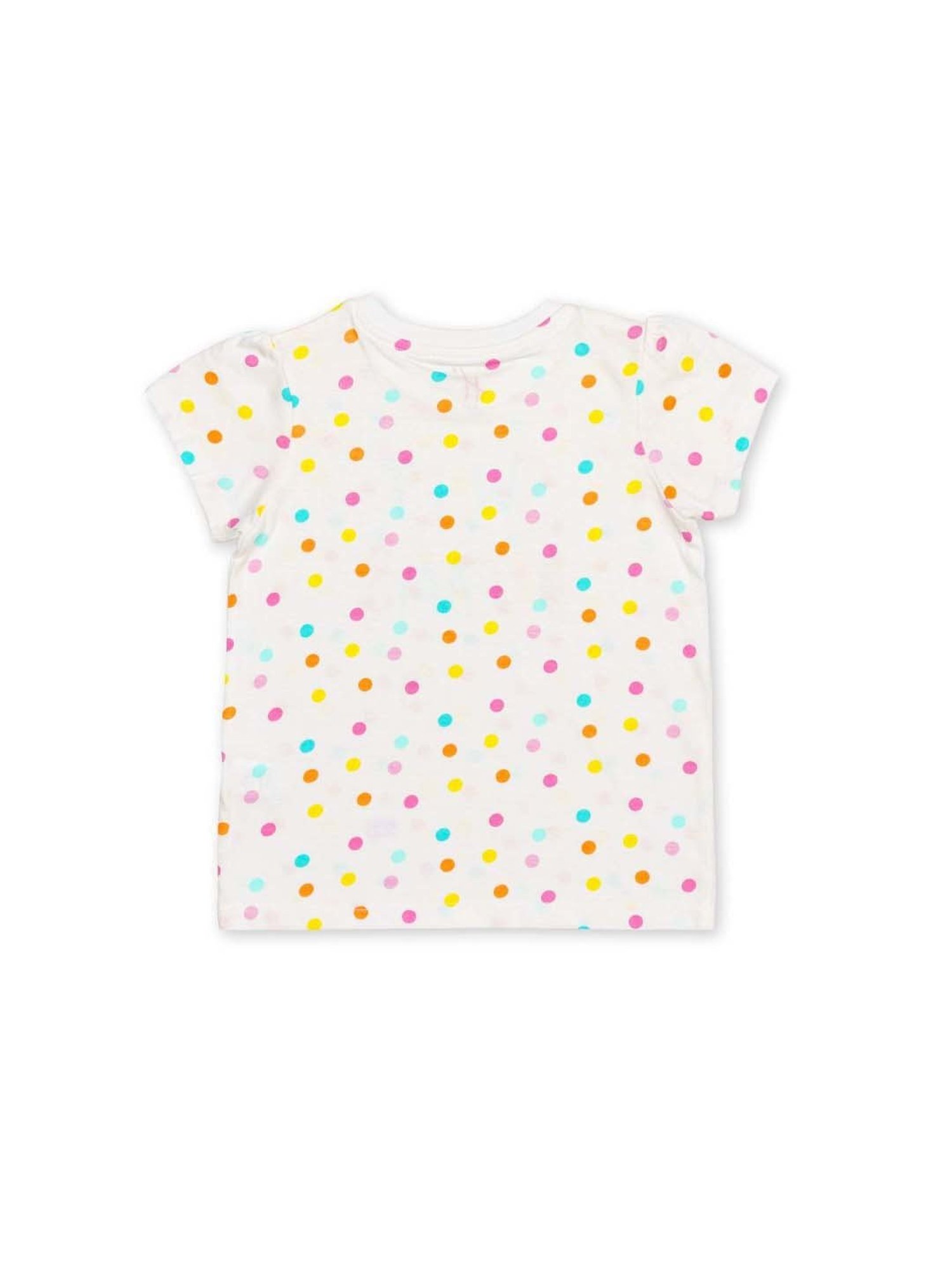 H by Hamleys Kids White & Pink Cotton Printed T-Shirt Set