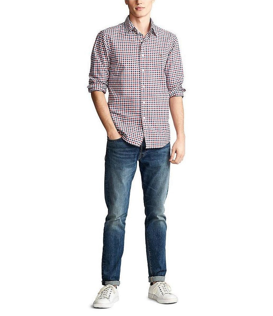 Visconti Multi-Color Polka Dot Long-Sleeve Woven Shirt