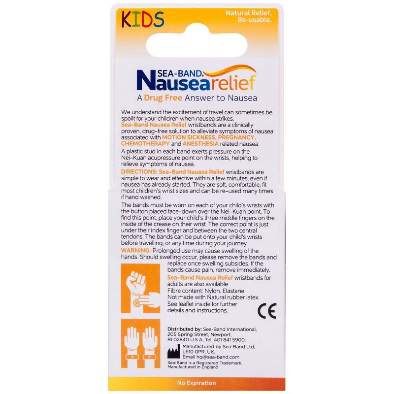 Sea-Band Nausea Relief for Kids - 2pk