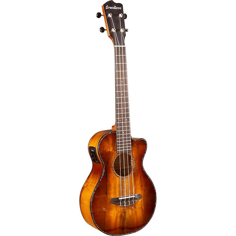 Breedlove Pursuit Exotic TU27 Tenor Acoustic-Electric Ukulele Cinnamon Burst
