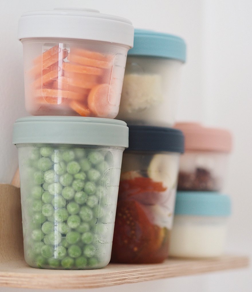 BEABA Baby Food Clip Containers Set of 6 - Medium