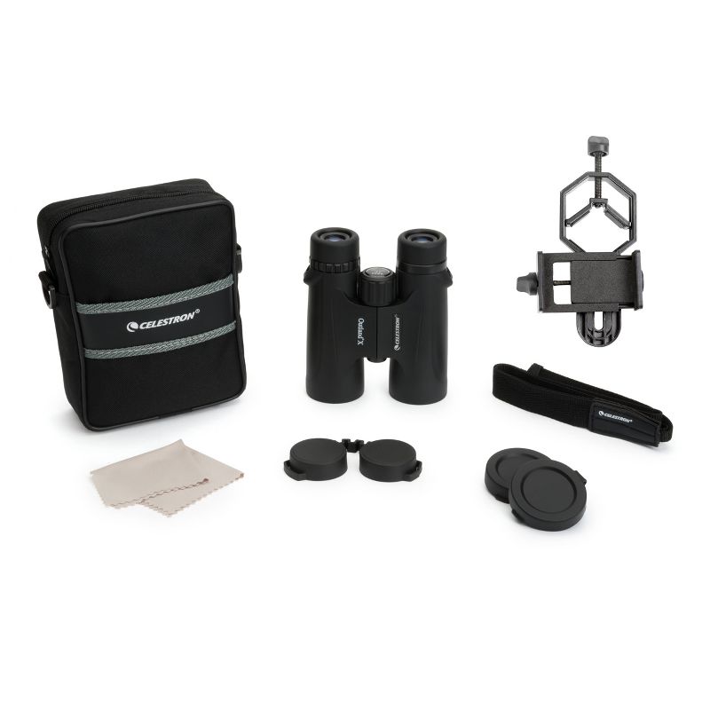 Celestron Outland X 8x42 Binocular with Basic Smartphone Adapter - Black