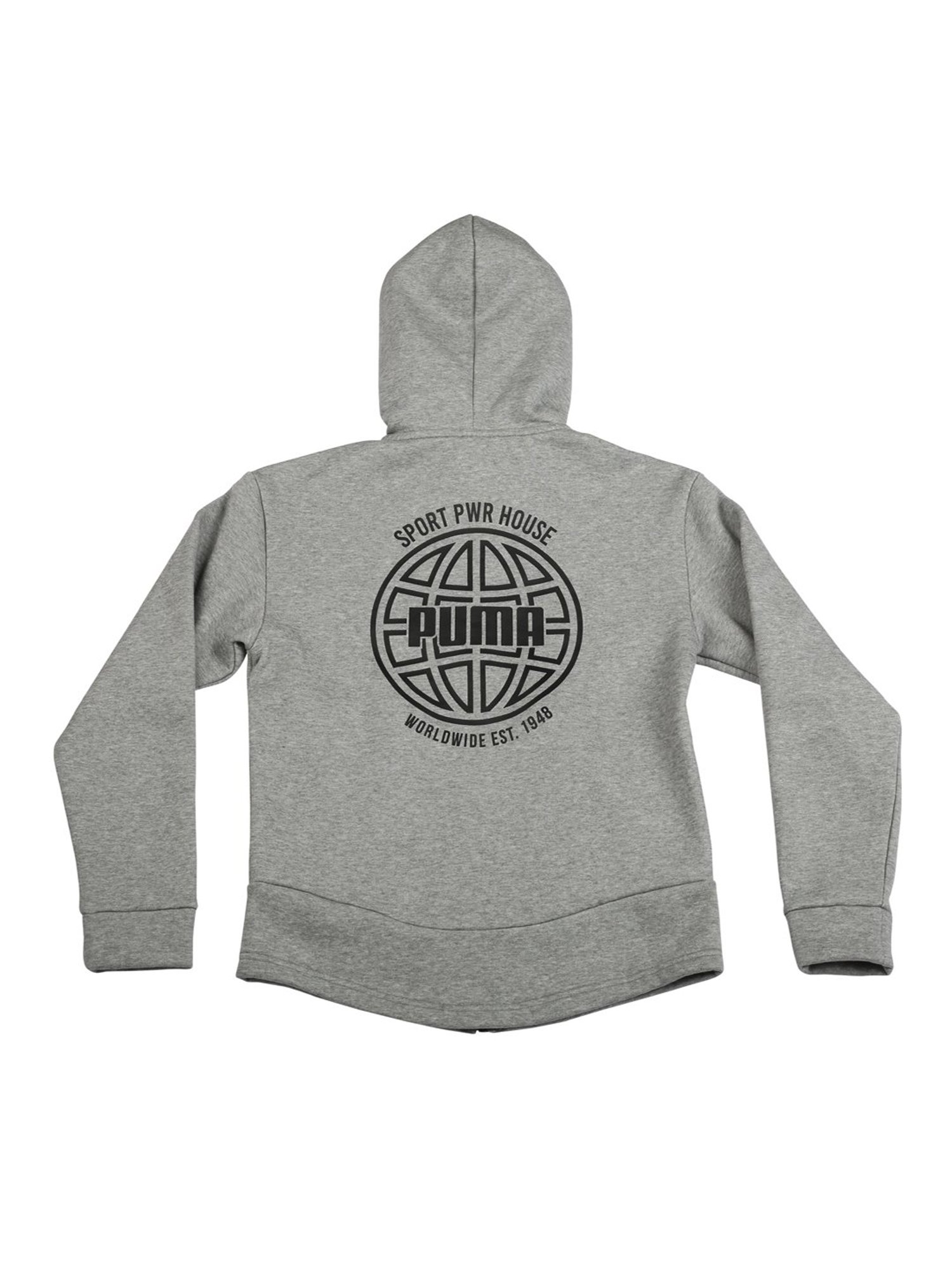 Puma Kids Alpha Grey Textured Jacket