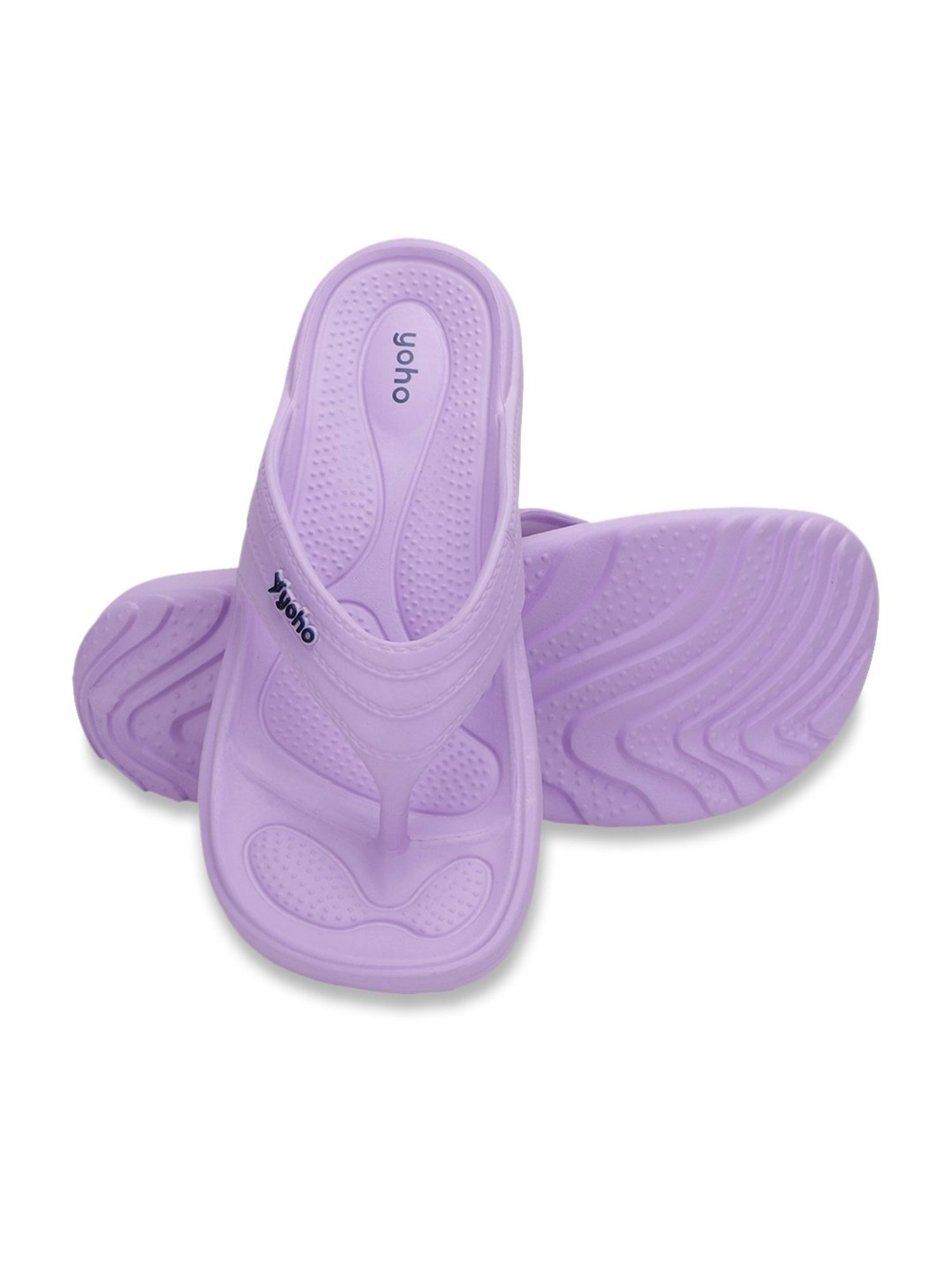 Yoho Women's Accupressure Drizzle Lavender Flip Flops
