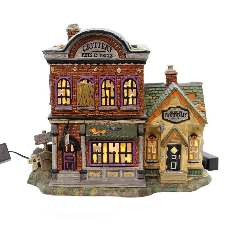 Dept 56 Buildings Critter's Pets & Pelts Halloween Snow Village  -  Decorative Figurines