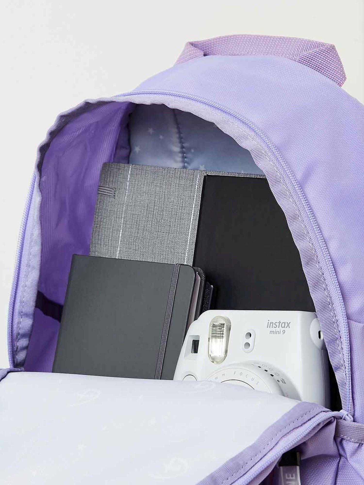 Wiki Back to School 1 Purple Polyester Printed Backpack - 22 Ltrs