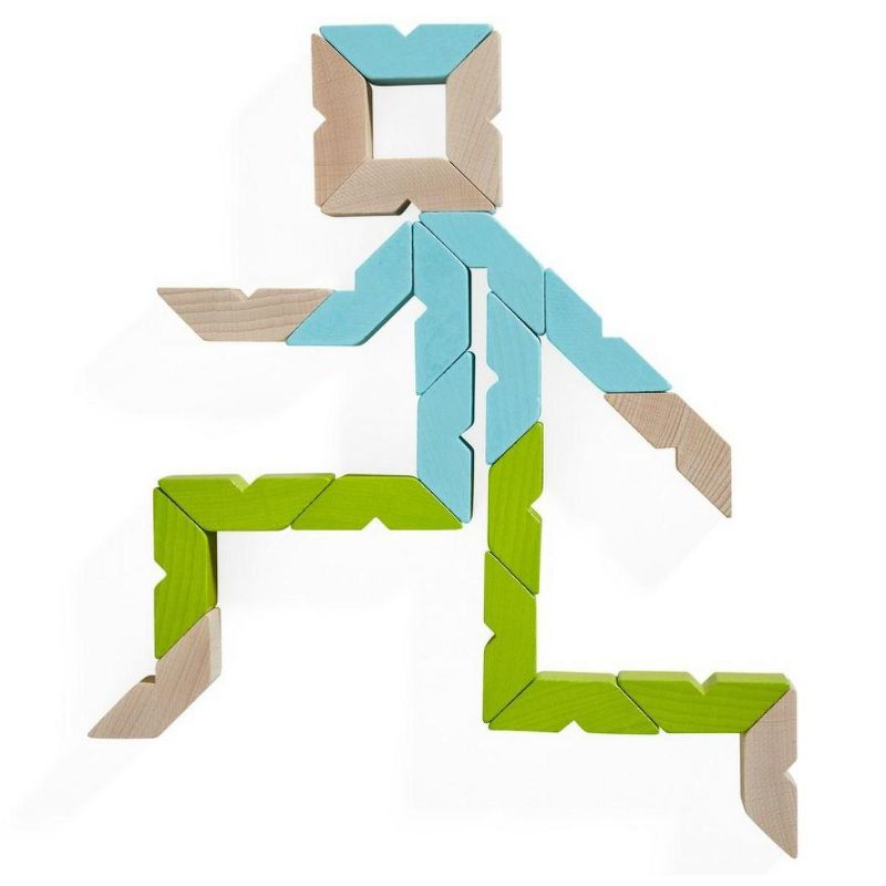 HABA Varius Building Blocks with Pattern Cards (Made in Germany)