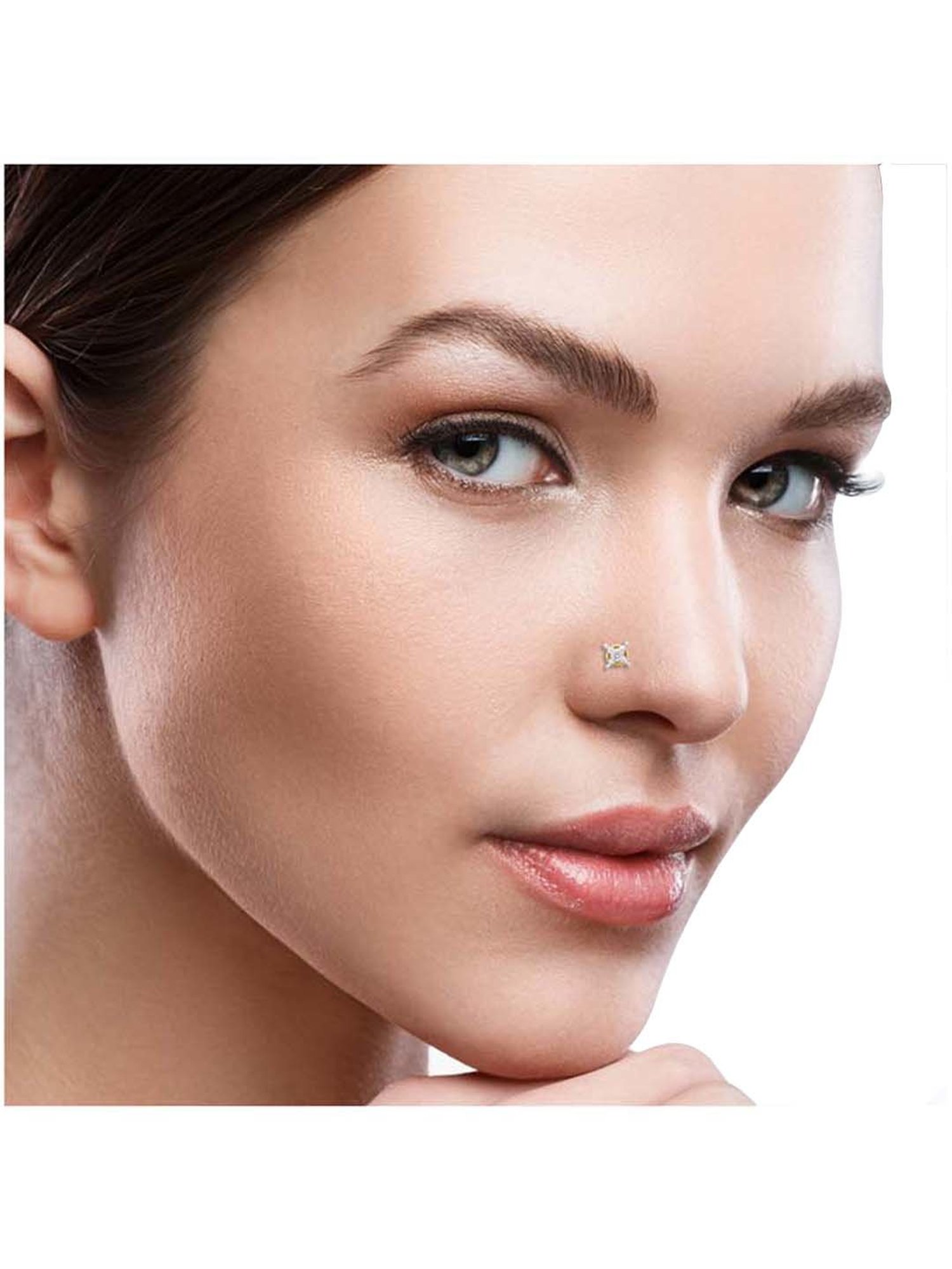 Joyalukkas 18k Gold & Diamond Nosepin