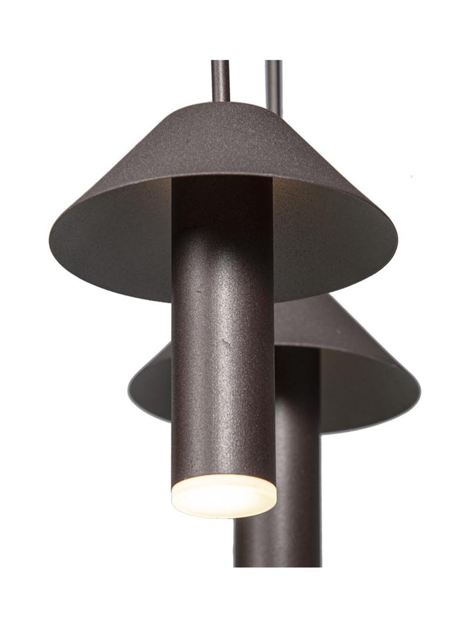 Kapoor E Illuminations Dorcia Brown Metal Hat Drop LED Hanging Light - Set of 1